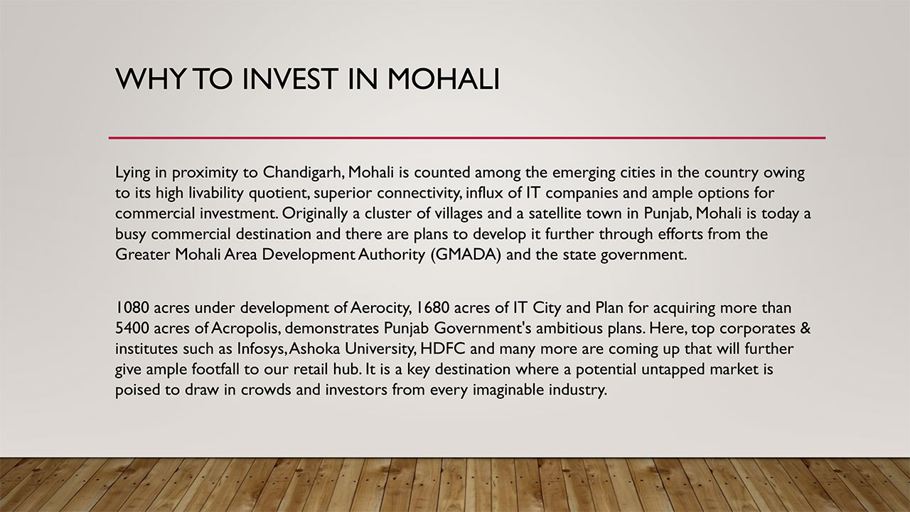 Mohali Citi Centre Premium Business Space